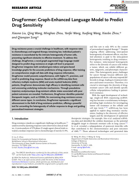 DrugFormer paper cover